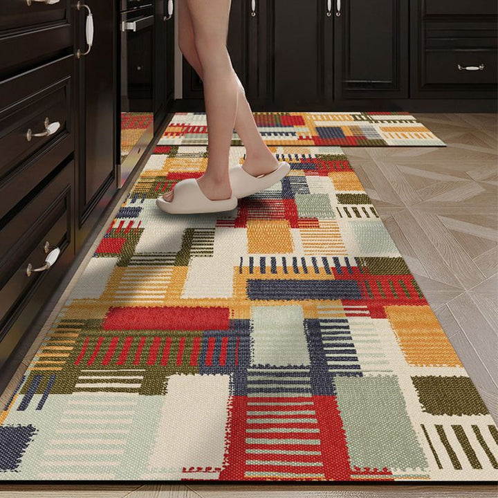 Geometric Print Kitchen Runner