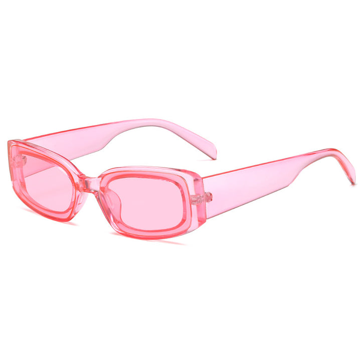 Women's stylish sunglasses with square lenses and transparent frame Bowlift