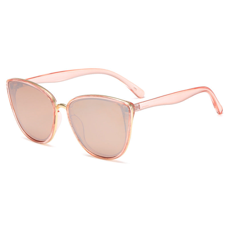 Women Cat-Eye Sunglasses with Transparent Frame and UV Protection Bowlift