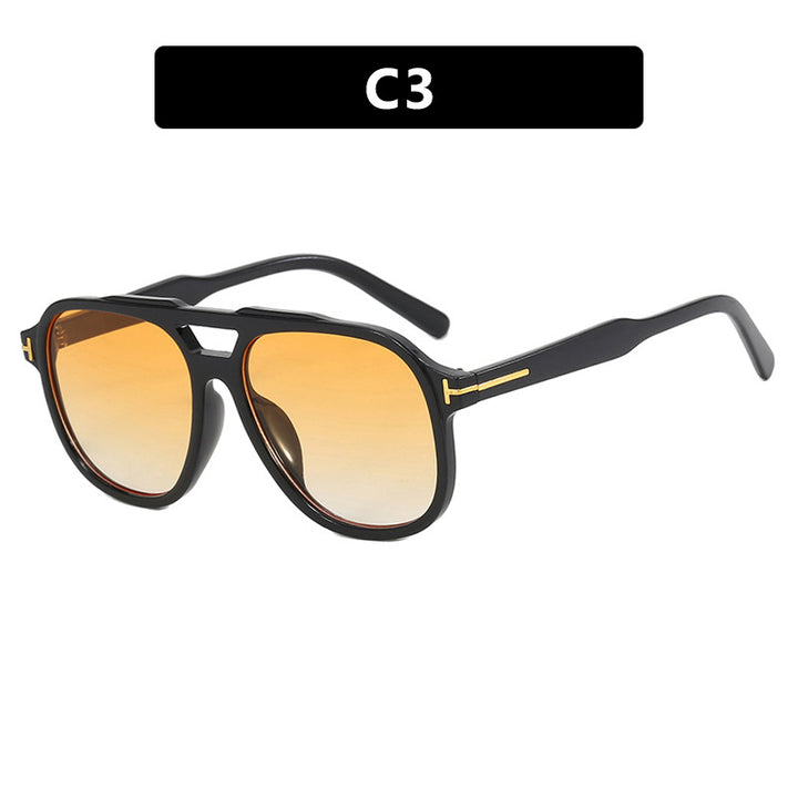 Women's fashionable sunglasses with polygonal frame and protective lenses Bowlift