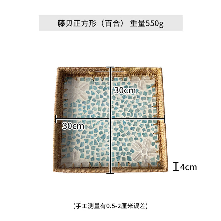 Women's decorative mosaic serving platter set Bowlift