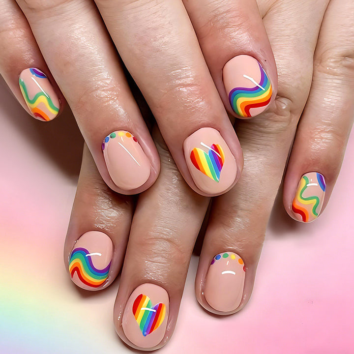 Artistic Rainbow Nail Art Set Bowlift