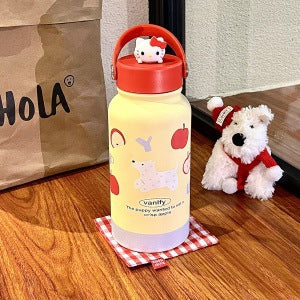 Ladies Insulated Water Bottle with Cute Animal Design Bowlift