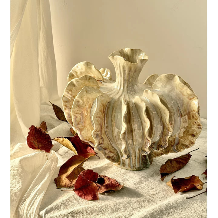 Contemporary Decorative Shell-Inspired Vase