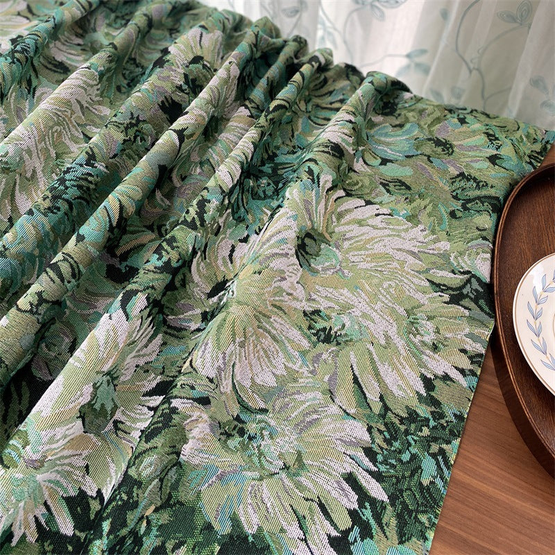 Floral Patterned Textile Throw Blanket