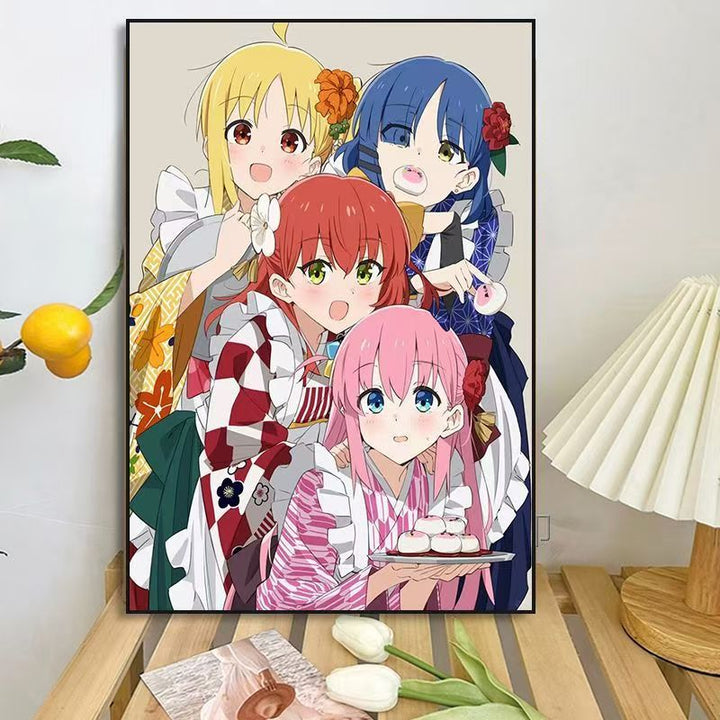 Anime-Inspired Character Wall Art Print Bowlift