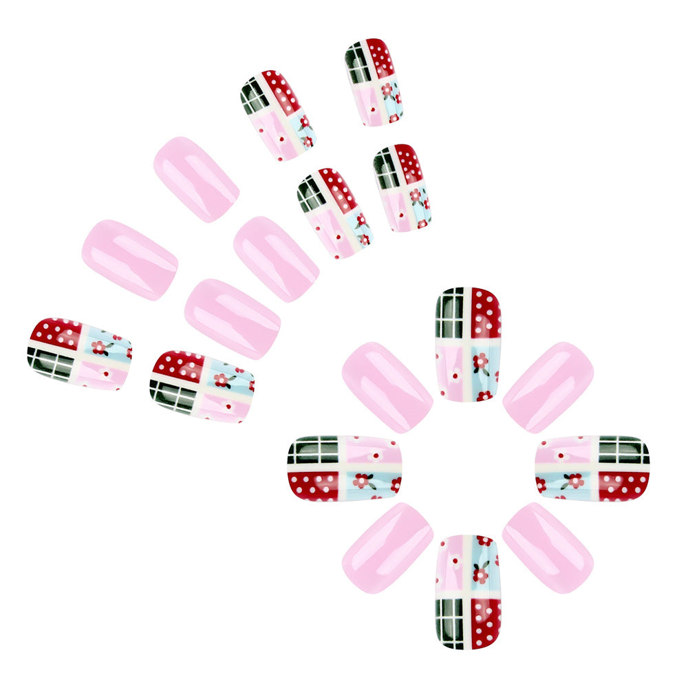 Artistic Patchwork Nail Art Bowlift
