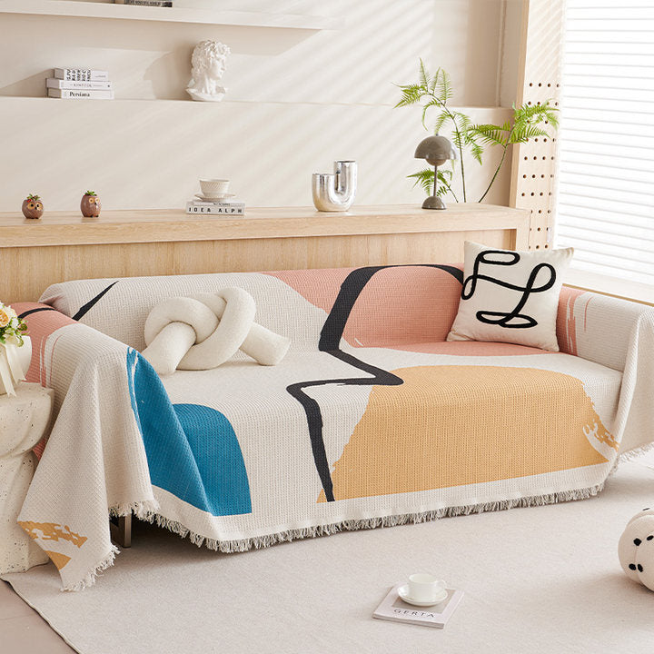 Modern Abstract Sofa Throw Blanket