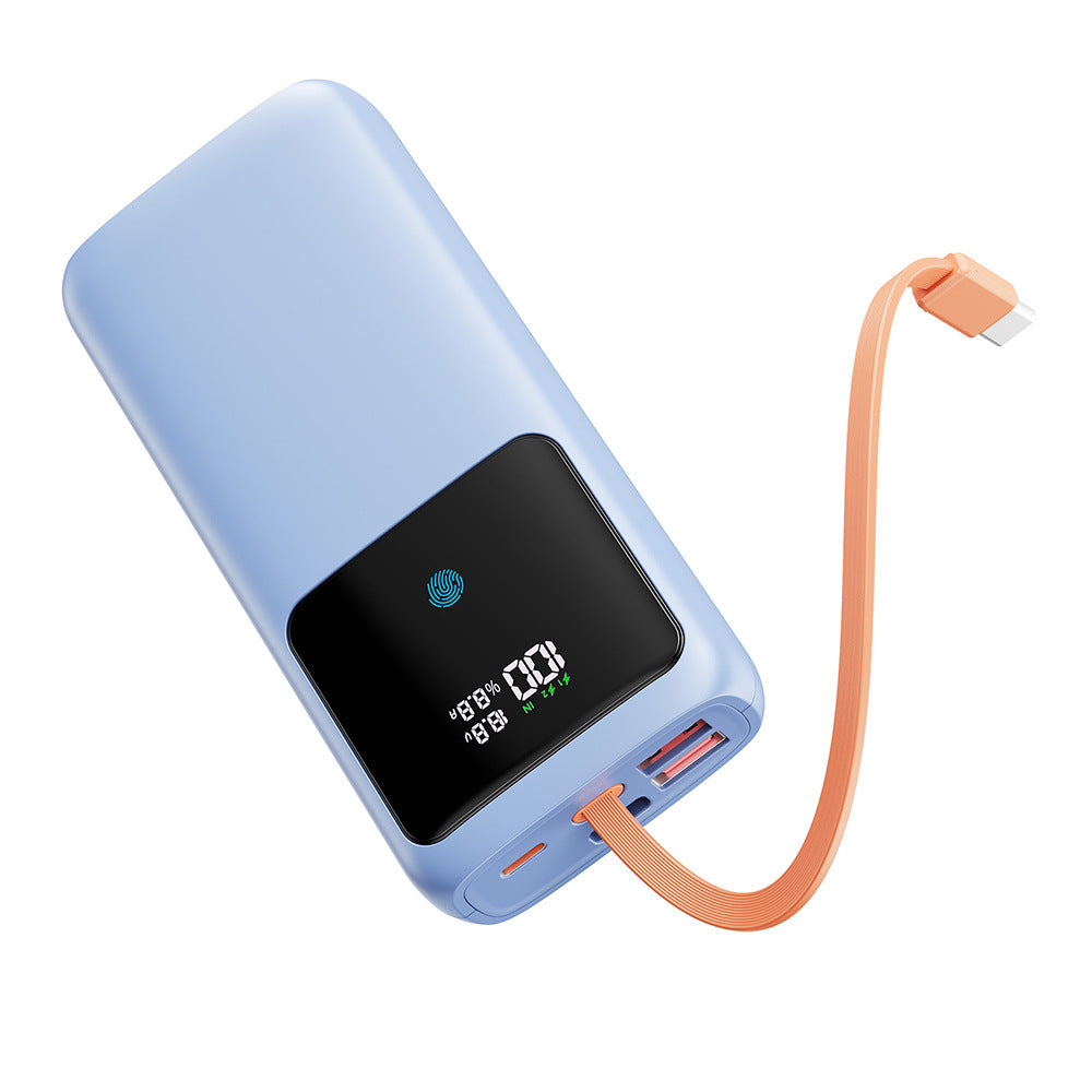 Power bank with LED display and integrated charging ports Bowlift