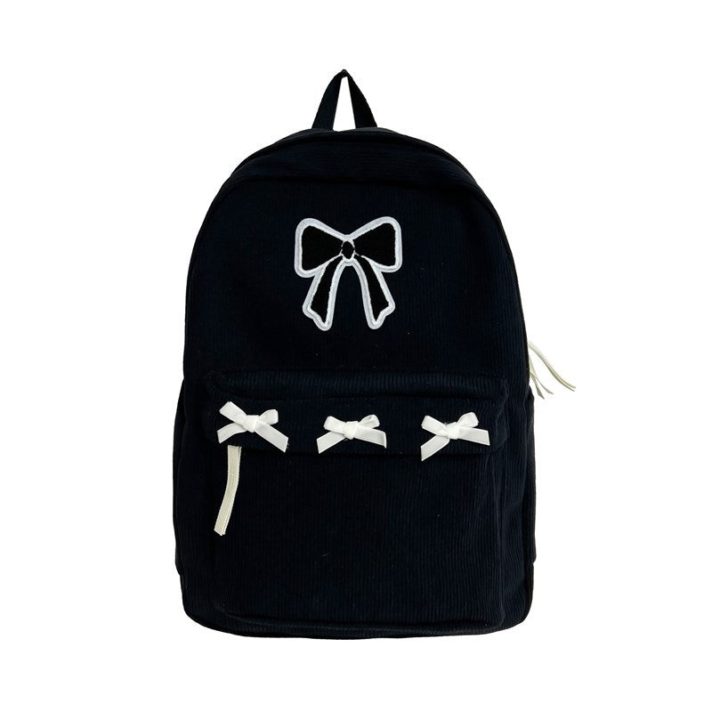 Backpack with Playful Ribbon Design Bowlift