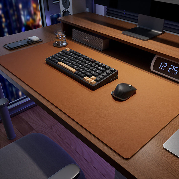 Extra-Large Leatherette Desk Mat and Extended Mouse Pad Bowlift