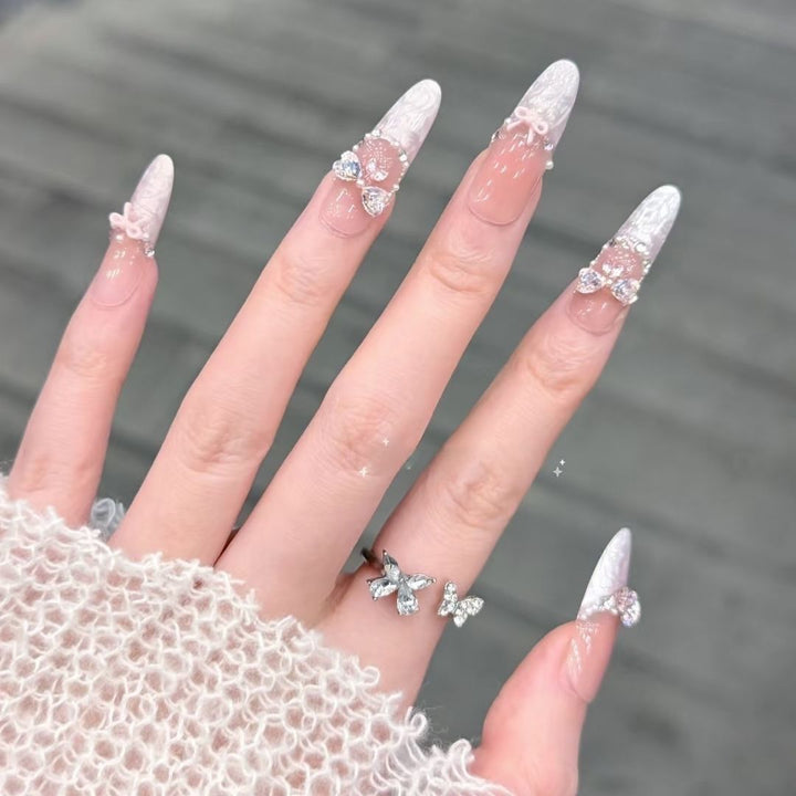 Luxury Decorative Press-On Nail Extensions Bowlift