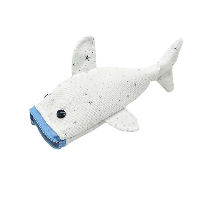 Plush Shark-Shaped Pencil Case Bowlift
