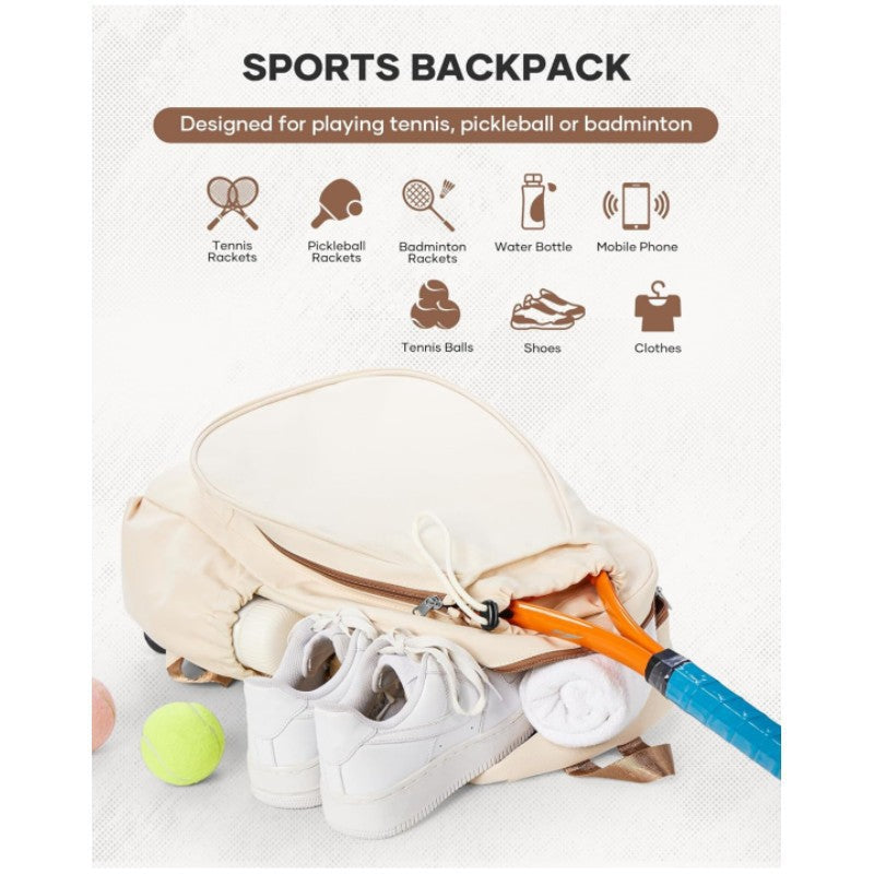 Sporty tennis trolley backpack with specialized compartments Bowlift