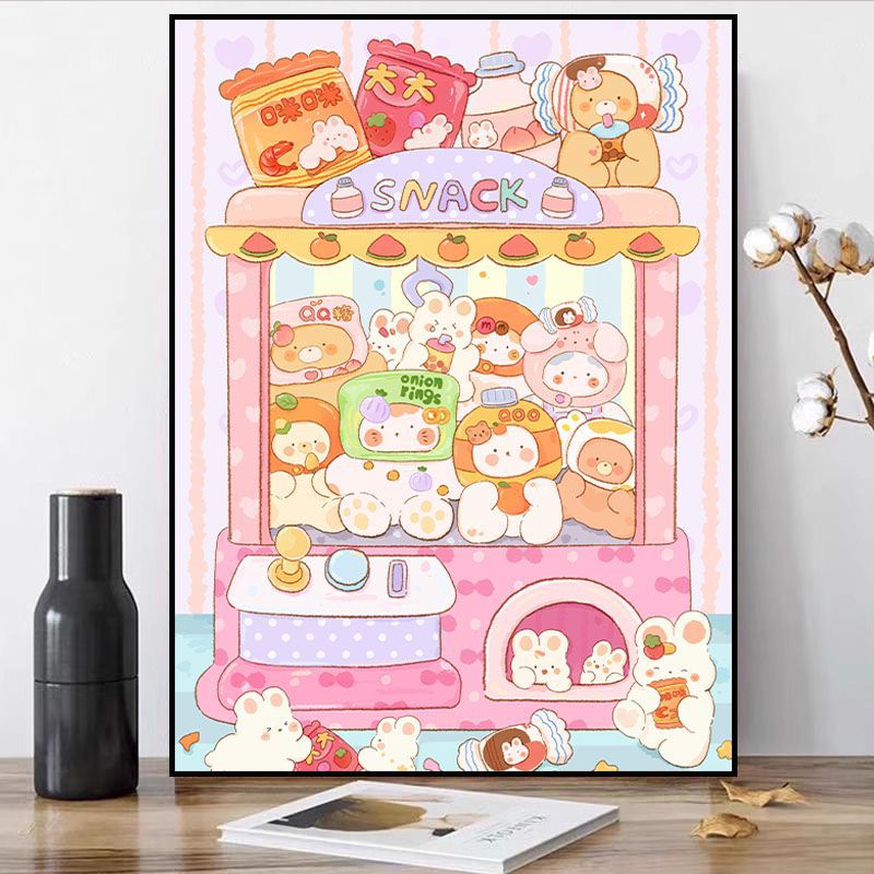 Whimsical Food-Themed Canvas Art Print Bowlift