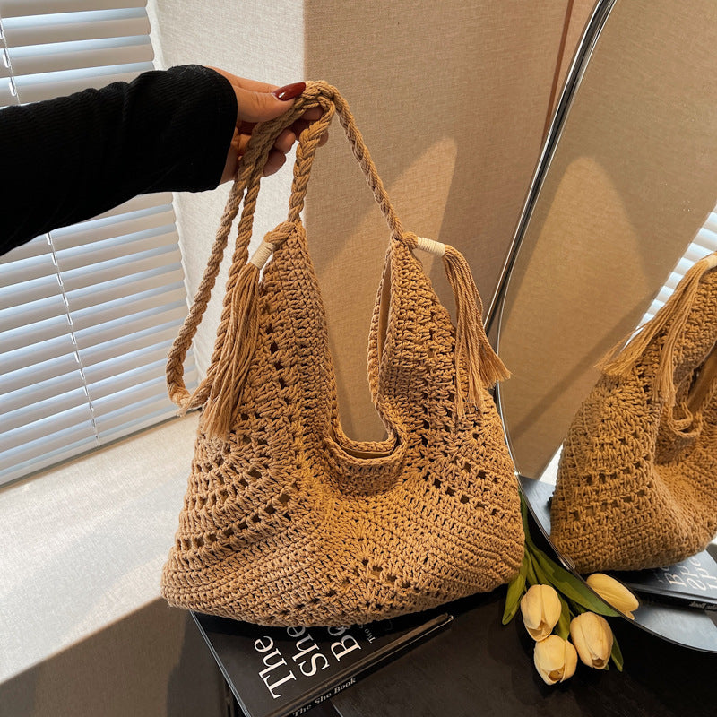 High-Quality Crocheted Shoulder Bag Bowlift