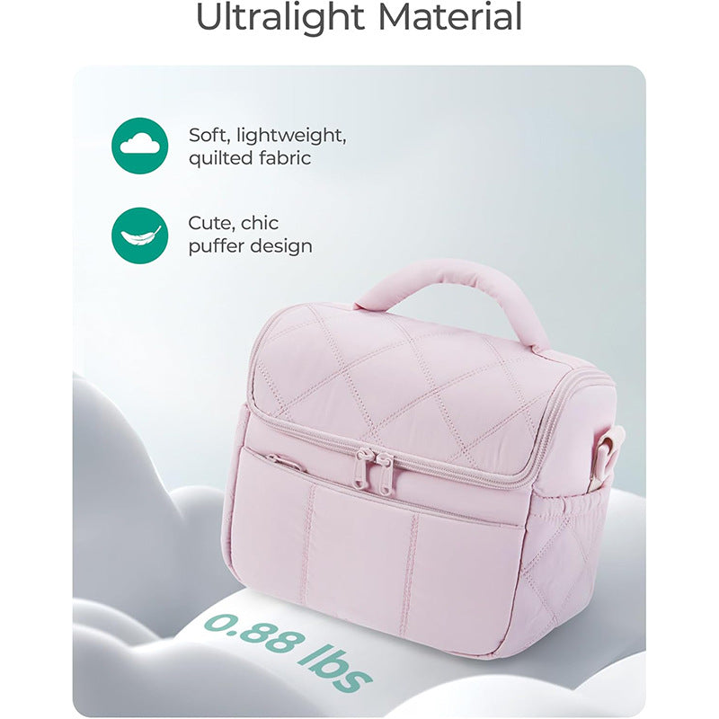 Quilted Insulated Lunch Carrier Bag Bowlift