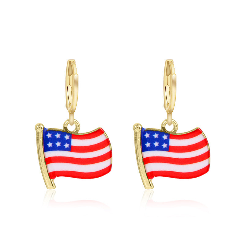 Women's long multi-layer star drop earrings with crystal embellishments and rhodium-plated alloy Bowlift