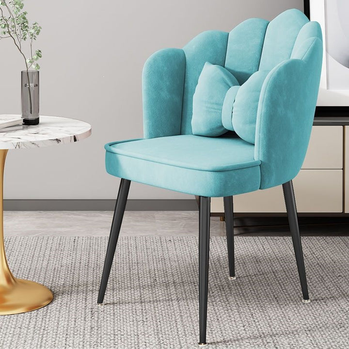 Modern Accent Chair with Gold Legs Bowlift