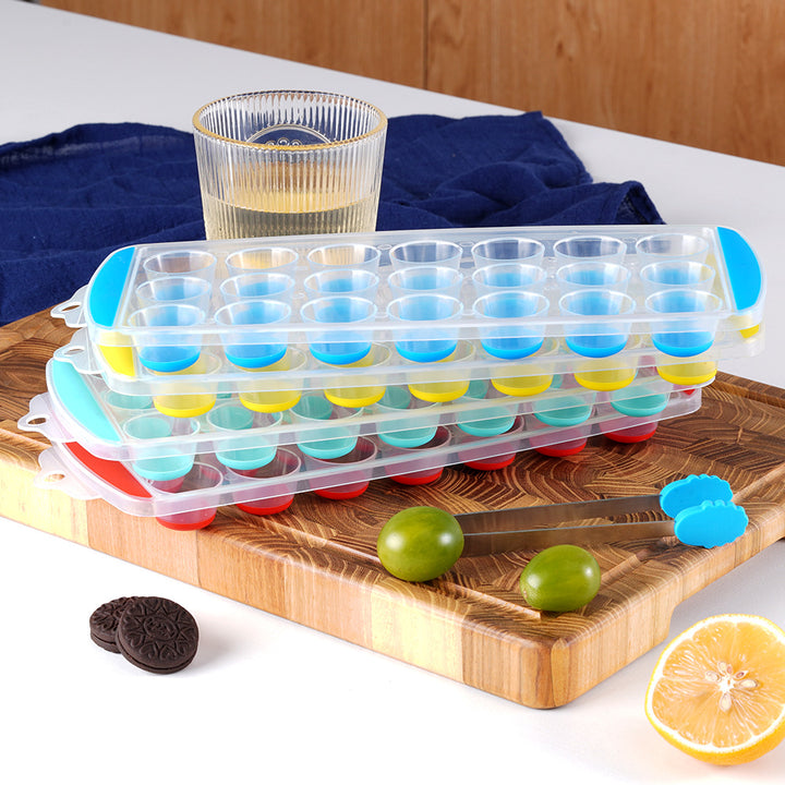 Silicone ice cube tray with lid Bowlift