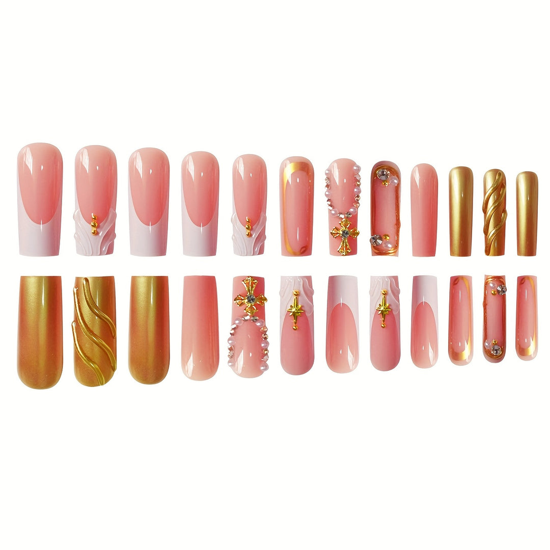 Glamorous Press-On Nail Set Bowlift