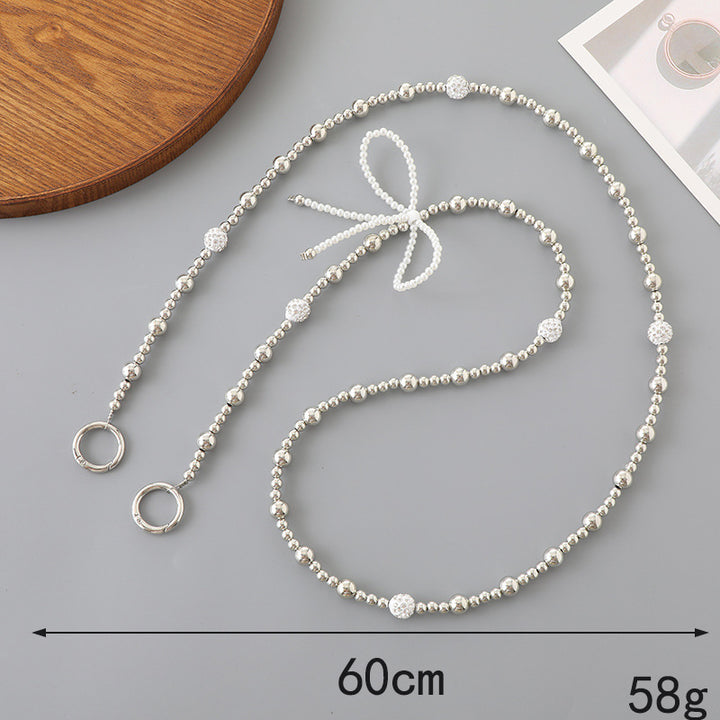 Elegant Pearl and Silver Necklace Bowlift