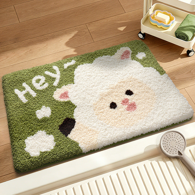 Cute Pet-Themed Bath Rug Bowlift