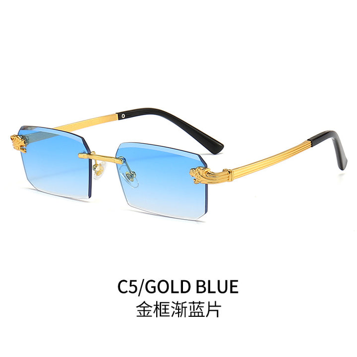 Ladies Fashion Sunglasses with Faceted Frame and Luxurious Accents Bowlift