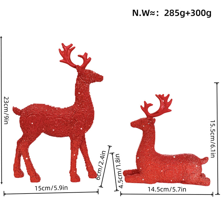 Elegant Christmas decoration in the form of reindeer Bowlift