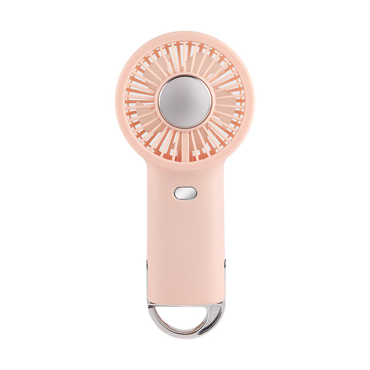 Ladies Portable Hand Fan with Integrated Keychain Bowlift