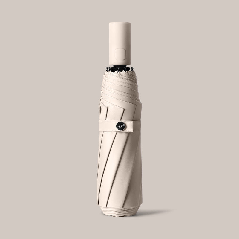 Ladies Automatic Folding Umbrella with Ergonomic Design and Wind Resistant Technology Bowlift