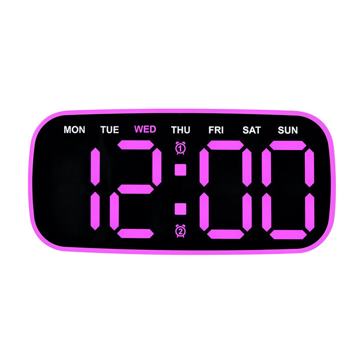 Digital Alarm Clock with Date and Day of the Week Display Bowlift