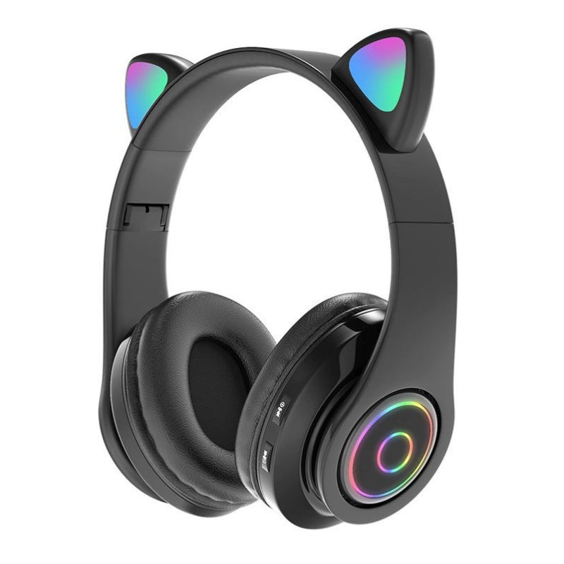 Wireless Over-Ear Headphones with Rgb Light Effects Bowlift