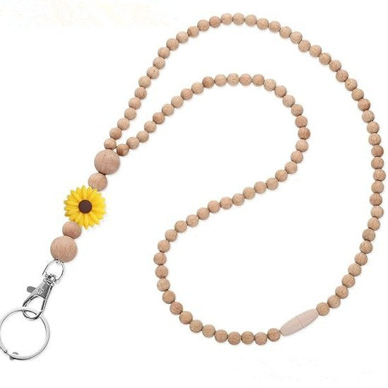 Decorative Beaded Keychain Lanyard Bowlift