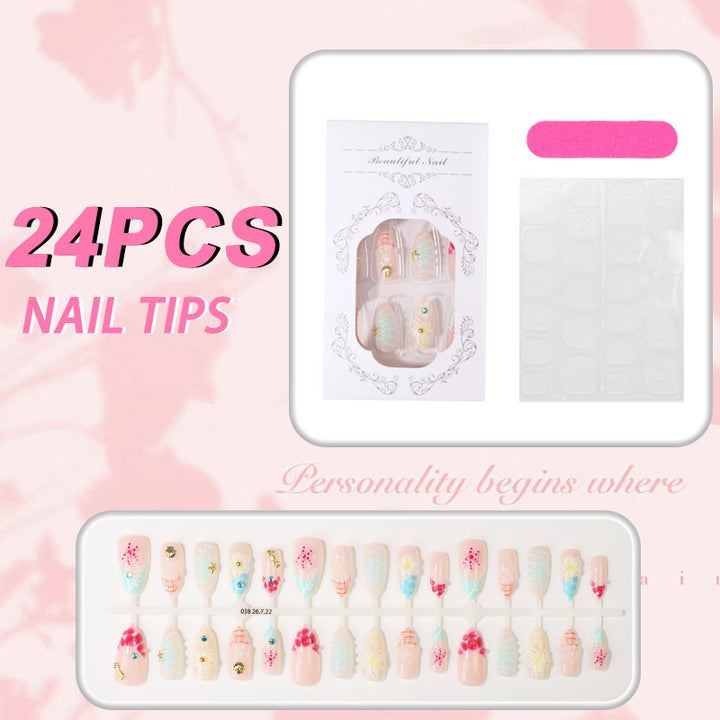 Creative Glitter Nail Tips Set Bowlift