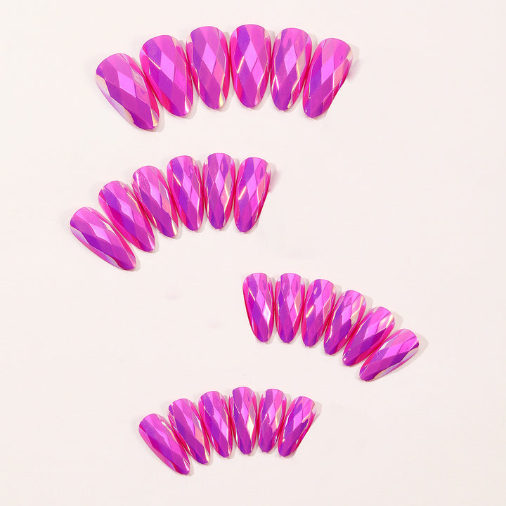 Crystal-Effect Stiletto Nail Art Extensions Bowlift