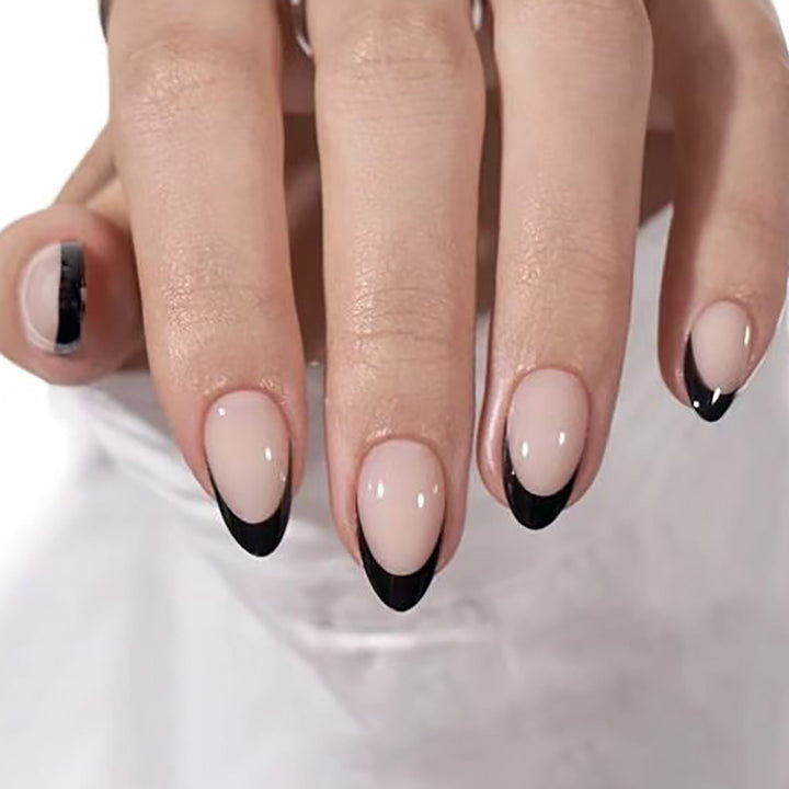 Elegant French Tip Nail Art Extensions Bowlift
