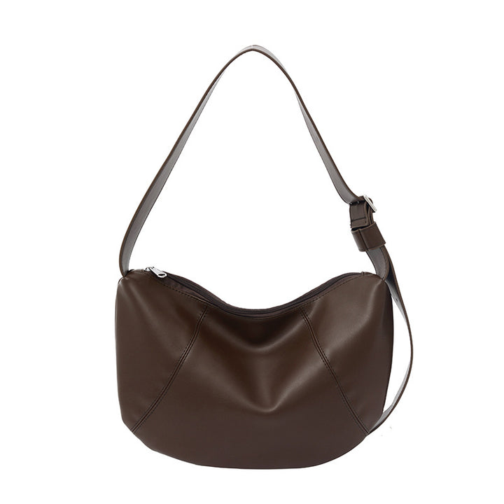 Fashionable shoulder bag with adjustable shoulder strap and sturdy zipper Bowlift