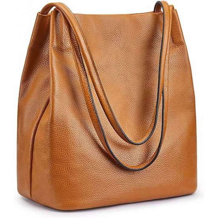 Stylish Leather Hobo Handbag Bowlift