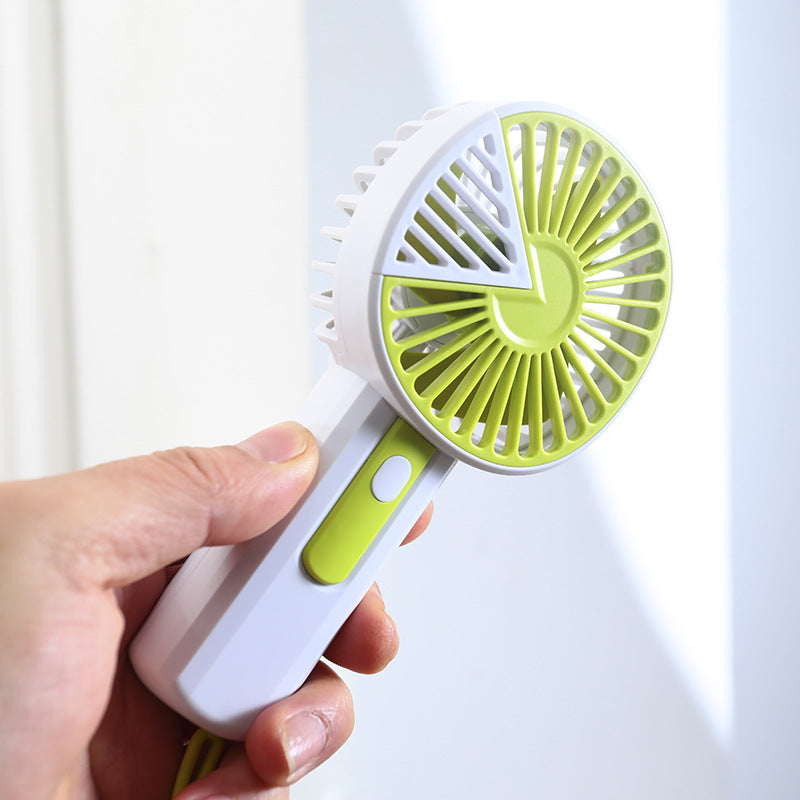 Ladies Portable Handheld Fan with USB Connection and Safety Net Bowlift