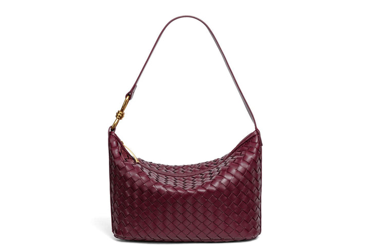 Woven Leather Hobo Bag Bowlift