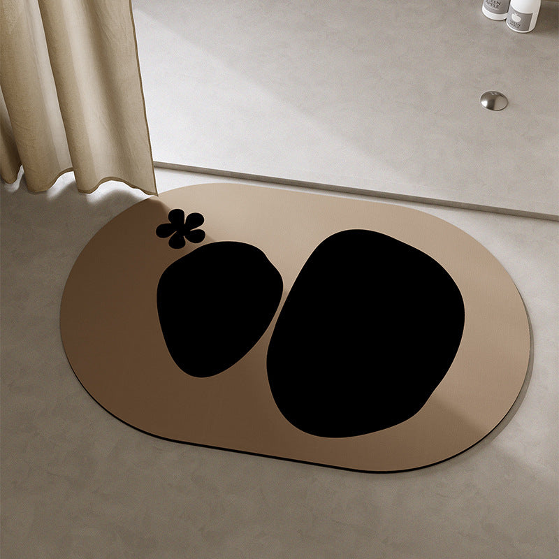 Playful Cat-Themed Bath Mat Bowlift