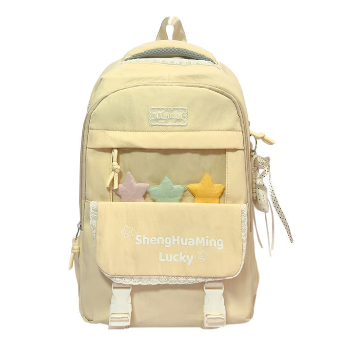 Playful Star-Embellished Backpack Bowlift