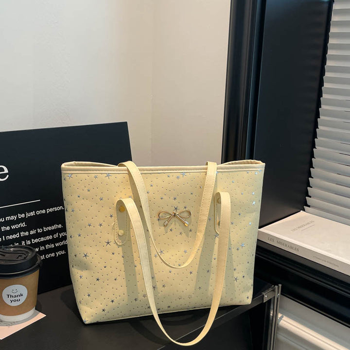 WoStylish Star-Embellished Tote Bag Bowlift