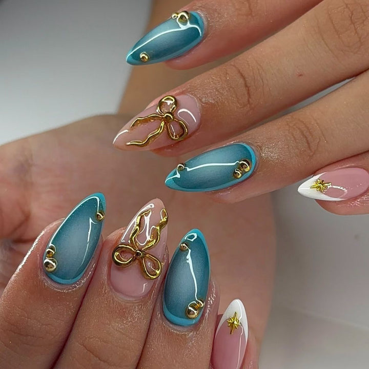 Glamorous Stiletto Nail Extensions Bowlift