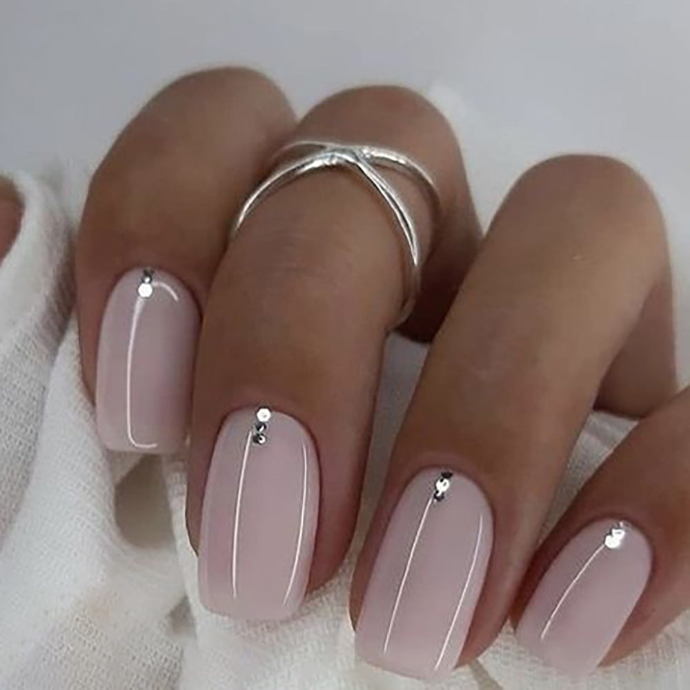 Premium Decorative Press-On Pedicure Nail Set Bowlift