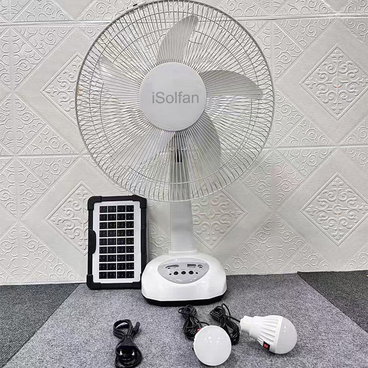 Women Solar Stand Fan Bowlift