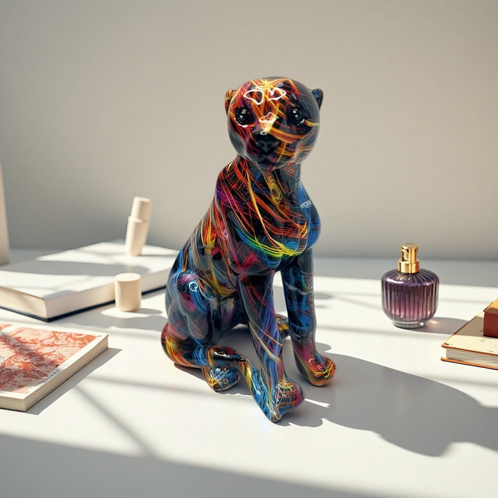 Decorative Dog Sculpture Bowlift