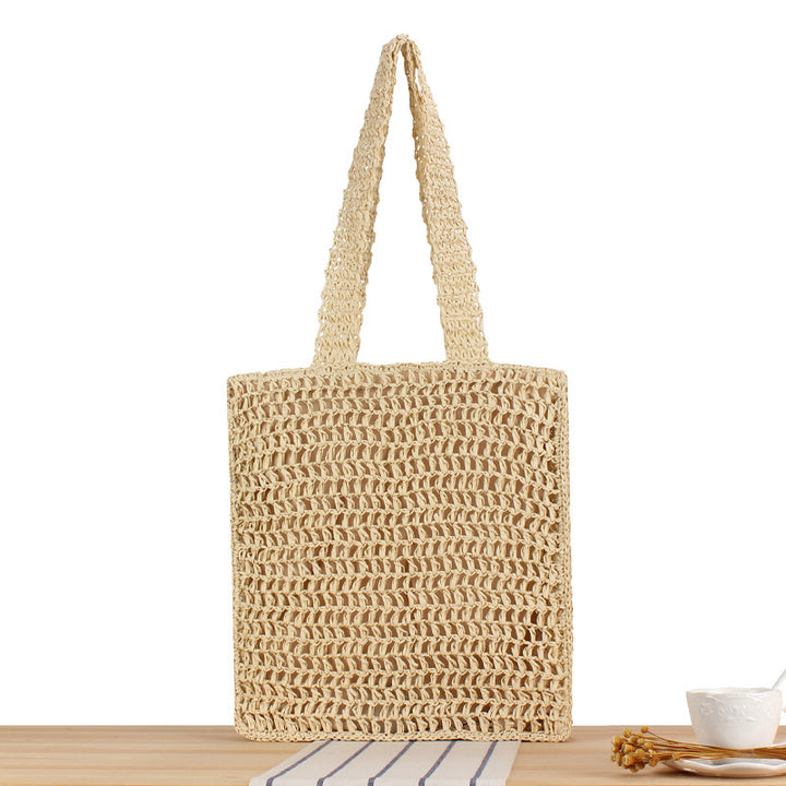 Hand-knotted straw bag Bowlift