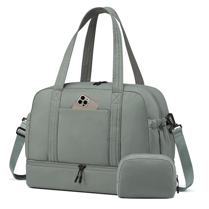 Multi-functional Sports Bag with Separate Cosmetic Pouch Bowlift